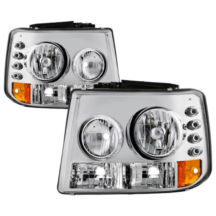 Chevy Silverado 1500/2500 99-02 ( Does Not Fit HD Model ) Crystal Headlights – Chrome Spyder Auto in the group Select car model / Chevrolet / Tahoe / Styling at DDESIGN Scandinavia AB (HD-YD-CS99-1PC-AM-C)