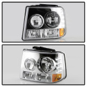 Chevy Silverado 1500/2500 99-02 ( Does Not Fit HD Model ) Crystal Headlights – Chrome Spyder Auto