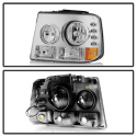 Chevy Silverado 1500/2500 99-02 ( Does Not Fit HD Model ) Crystal Headlights – Chrome Spyder Auto