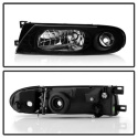 Nissan Altima 93-97 Crystal Headlights - Black Spyder Auto