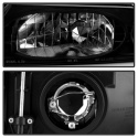 Nissan Altima 93-97 Crystal Headlights - Black Spyder Auto