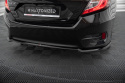 Central Rear Splitter (With Vertical Bars) Honda Civic Mk10 Maxton Design