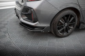Honda Civic Sport FK Mk10 Facelift 2020-2022 Central Rear Splitter (With Vertical Bars) + Flaps V.1 Maxton Design