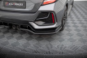 Central Rear Splitter (with Vertical Bars) + Flaps Honda Civic Sport Mk 10 Facelift Maxton Design