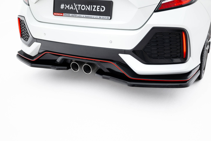 Honda Civic Sport Mk 10 2017-2019 Rear Splitter Maxton Design in the group Select car model / Honda / Civic FC - FK Standard 16-21 / Styling at DDESIGN Scandinavia AB (HO-CI-10-SPORT-RSD2G)