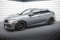 Honda Civic Sport FK Mk10 2017-2022 Side Skirts Diffusers + Flaps V.1 Maxton Design