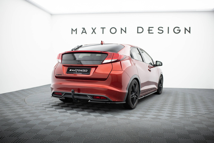 Rear Side Splitters Honda Civic Hatchback Mk9 2011-2014 Maxton Design in the group Select car model / Honda / Civic FK Standard 11-17 / Styling / Rear at DDESIGN Scandinavia AB (HO-CI-9-RSD1G)