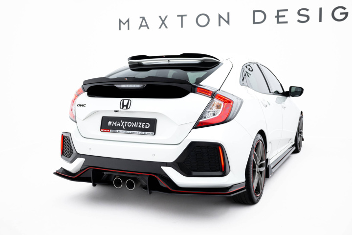 Honda Civic Sport Mk 10 2017-2019 Street Pro Rear Side Splitters Maxton Design in the group Select car model / Honda / Civic FC - FK Standard 16-21 / Styling at DDESIGN Scandinavia AB (HOCI10SPORTCNC-RSD2B)