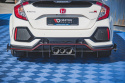 Honda Civic Type-R Mk10 / Mk10 Facelift 2019-2022 Street Pro Rear Valance Black-Red Maxton Design