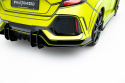 Honda Civic Type-R Mk10 / Mk10 Facelift 2019-2022 Street Pro Rear Valance V.2 Black-Red Maxton Design