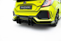 Honda Civic Type-R Mk10 / Mk10 Facelift 2019-2022 Street Pro Rear Valance V.2 Black-Red Maxton Design