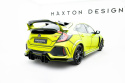 Honda Civic Type-R Mk10 / Mk10 Facelift 2019-2022 Street Pro Rear Valance V.2 Black-Red Maxton Design
