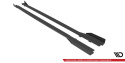 Honda Civic Type-R Mk 11 2023- Street Pro Side Skirts Diffusers + Flaps Black-Red + Gloss Flaps Maxton Design