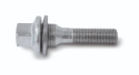 HR-12255406 Wheelbolt M12x1,25 För Citroen Peugeot wheels flat head with washes total Length inkl skiva Silver, Length 59mm