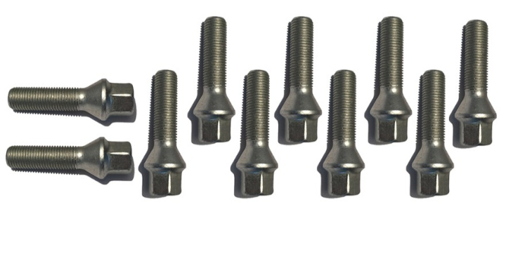 HR-14252801 Wheelbolt M14x1,25 Conical Silver, Length 28mm in the group Select car model at DDESIGN Scandinavia AB (HR-14253801Pkt)