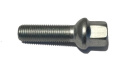 HR-1453702 Wheelbolt M14x1,5 round head 14mm seat Mercedes wheels Silver, Length 37mm