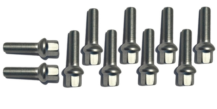 HR-1452801 Wheelbolt M14x1.5 Conical Silver, Length 28mm in the group Select car model at DDESIGN Scandinavia AB (HR-1454303pkt)