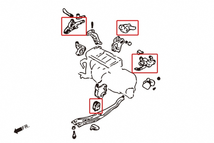 Ford Protege/323/Tierra 1.6harden Engine Mount 4pcs/Set Hardrace in the group Select car model / Mazda / Premacy / Chassis / Bushings and Rods at DDESIGN Scandinavia AB (HR-6295)