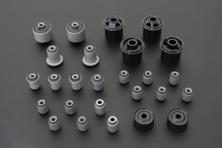 Nissan 240sx S14/15 Complete Bushing Kit(Harden Rubber) 26pcs/Set Hardrace in the group Select car model / Nissan / 200SX - Silvia S15 1999-2002 / Chassis / Bushings at DDESIGN Scandinavia AB (HR-6742)
