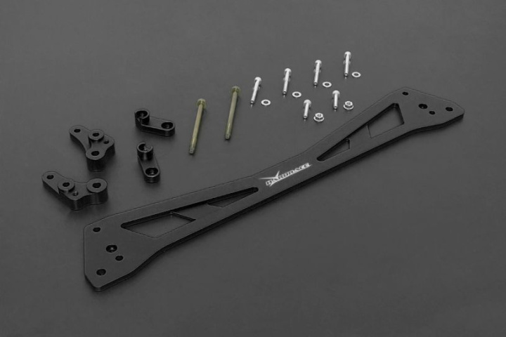 Sub-frame Reinforced Brace Honda Civic, Crx, Integra Black Hardrace in the group Select car model at DDESIGN Scandinavia AB (HR-7542-BLK)