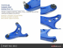 Toyota 86/Brz/Fr-S 12- Front Lower Control Arm + Roll Center Adjuster (Harden Rubber) 2pcs/Set