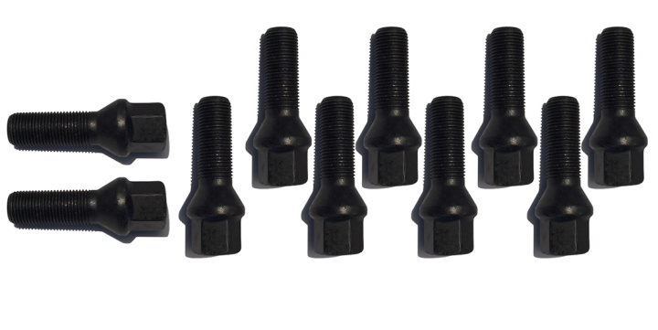 Wheel Bolts (10st) M14x1.25 Conical Black, Length 28mm H&R in the group Exterior / Wheels & Tires / Wheel Bolts and Nuts & Studs at DDESIGN Scandinavia AB (HR-B14252801Pkt)