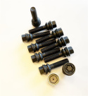 Wheel bolts Set Incl Locking Nuts M14x1.5 Spherical Black, Length 43mm H&R
