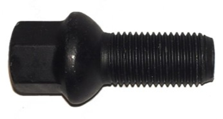 HR-B1456302 Wheelbolt M14x1,5 round head 14mm seat Mercedes wheels Black, Length 63mm in the group Select car model at DDESIGN Scandinavia AB (HR-B1456302)