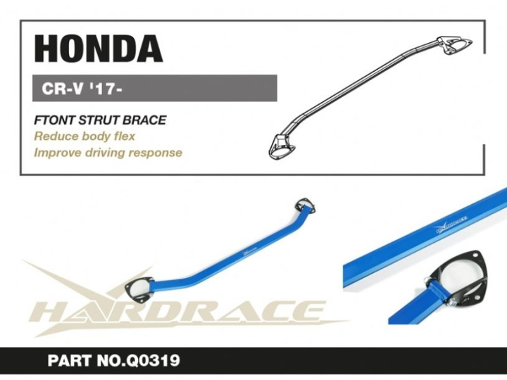 Honda Cr-V 17- Front Strut Tower Brace V2 - 1pcs/Set Hardrace in the group Select car model / Honda / CR-V / Chassis / Bushings and Rods at DDESIGN Scandinavia AB (HR-Q0319)