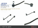 Jeep Wrangler Jl 18- Rear Stabilizer Link - Lift 2 Inches - 2pcs/Set