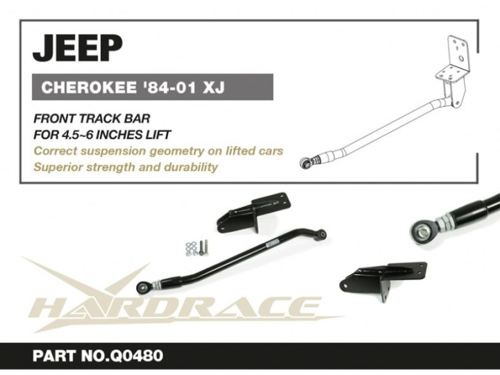Jeep Cherokee 84-01 Xj Front Track Bar, Lift 4.5~6 Inches(Pillow Ball+Harden Rubber) - 2pcs/Setfor Lhd Usev2. Hardrace in the group Select car model / Jeep / Cherokee XJ 1984-2001 / Chassis at DDESIGN Scandinavia AB (HR-Q0480)