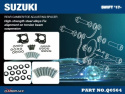 Suzuki Swift 17- Rear Camber/Toe Adjusting Spacer - 2pcs/Set Toe In From 0.2° To 0.1°/Add Negative Camber By 1°