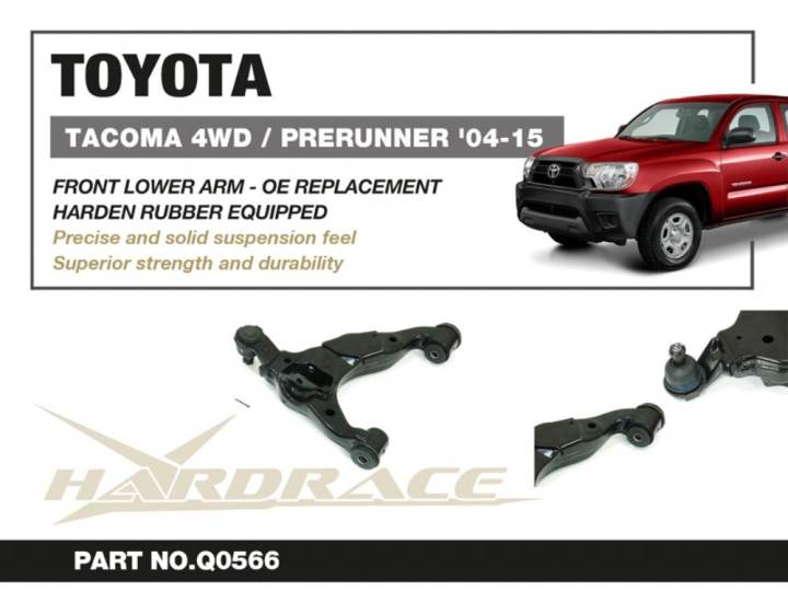 Toyota Tacoma 04-15front Lower Arm - Oe Replacement(Harden Rubber) - 2pcs/Set Hardrace in the group Select car model at DDESIGN Scandinavia AB (HR-Q0566)