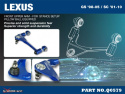 Lexus Gs 98-05/ Sc 01-10 Front Upper Arm ,V2 (Pillow Ball) 2pcs/Set Extreme Lower / Stance Setup Only.
