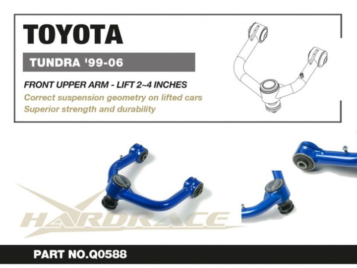 Toyota Tundra 99-06front Upper Arm V2. - Lift 2~4 Inches(Harden Rubber) 2pcs/Set Hardrace in the group Select car model / Toyota / Tundra 00-06 / Chassis at DDESIGN Scandinavia AB (HR-Q0588)