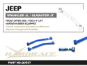 Jeep Wrangler Jl/Gladiator Jtfront Lower Adjustable Arm,Lift 0~4 Inches V2 (Harden Rubber) - 2pcs/Set Hardrace