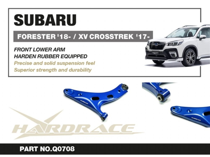 Subaru Forester 19- /Xv 18-Front Lower Arm(Hardden Rubber) - 2pcs/Set Hardrace in the group Select car model / Subaru / Forester (SK) 19+ / Chassis at DDESIGN Scandinavia AB (HR-Q0708)