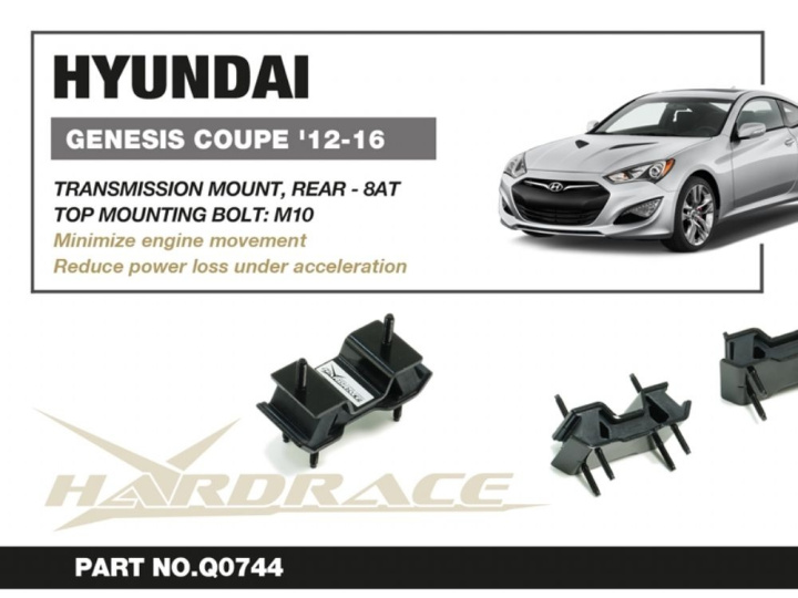 Hyundai Genesis Coupe 12-168at Trans. Mount. Rear - 1pcs/Settop Mounting Bolt : M10 Hardrace in the group Select car model / Hyundai / Genesis Coupe 08-16 / Tuning / Engine & Gearbox Mounts at DDESIGN Scandinavia AB (HR-Q0744)