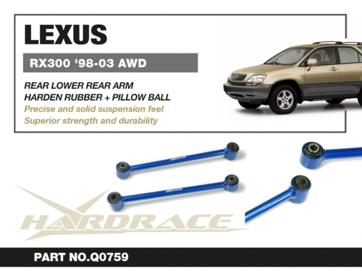 Lexus Rx300 98-03 Awdrear Lateral Arm - Rear(Pillow Ball + Harden Rubber) - 2pcs/Set Hardrace in the group Select car model / Lexus / RX / Chassis / Bushings and Rods at DDESIGN Scandinavia AB (HR-Q0759)