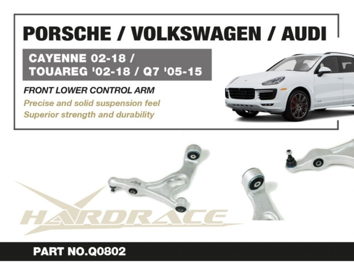 Audi Cayenne 02-18volkswagen Touareg 02-18/ Audi Q7 05-15front Lower Control Arm (Harden Rubber) - 2pcs/Set Hardrace in the group Select car model / Audi / Q7 (4L) 2006-2015 / Chassis / Bushings and Rods at DDESIGN Scandinavia AB (HR-Q0802)