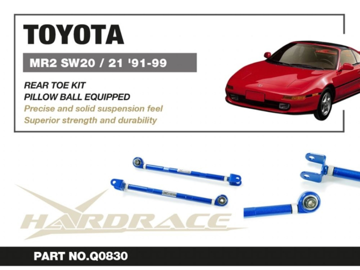 Toyota Mr2 Sw20/21 91-99rear Toe Kit(Pillow Ball) - 2pcs/Set Hardrace in the group Select car model / Toyota / MR2 90-99 / Chassis / Bushings and Rods at DDESIGN Scandinavia AB (HR-Q0830)