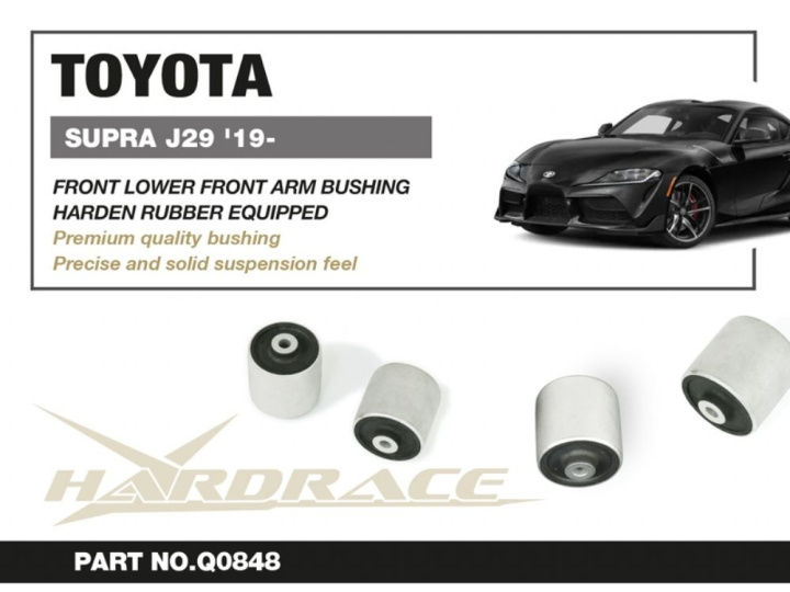 Toyota Supra J29 19-/ Z4 G29 18-Fornt Lower Front Arm Bushing(Harden Rubber) - 2pcs/Setoe Replacement Hardrace in the group Select car model / Toyota / GR Supra MK5 2019+ / Chassis at DDESIGN Scandinavia AB (HR-Q0848)