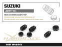 Suzuki Jimny 18-Rear Extended Bump Stop - 4pcs/Set Hardrace