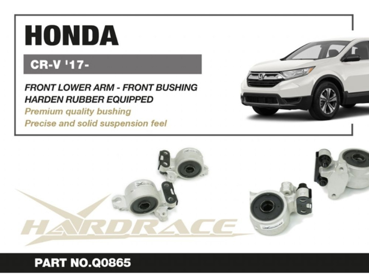 Honda Cr-V 17 Front Lower Arm - Rear Compliance Bushing Kit(Harden Rubber) - 2pcs/Set Hardrace in the group Select car model / Honda / CR-V / Chassis / Bushings and Rods at DDESIGN Scandinavia AB (HR-Q0865)