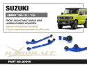 Suzuki Jimny 98-18/ 18-Front Adjustable Radius Arm (Harden Rubber) - 2pcs/Setlift 3 Inches Hardrace