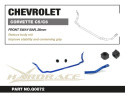 Chevrolet Chevrolet Corvette C5 97-04/C6 05-13 Front Sway Bar, 28mm - 3pcs/Set Hardrace