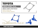 Toyota Prius Alpha 12-21 Middle Lower 4 Points Brace - 1pcs/Set Hardrace