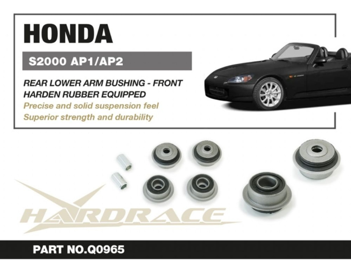 Honda S2000 99-09rear Lower Arm Bushing - Front Bodyside(Harden Rubber) - 6pcs/Set Hardrace in the group Select car model / Honda / S2000 AP2 04-09 / Chassis / Bushings and Rods at DDESIGN Scandinavia AB (HR-Q0965)