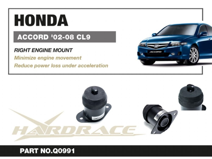 Honda Accord / Acura Tsx Cl7/Cl9 02-08 Right Side Engine Mount - 1pcs/Set Hardrace in the group Select car model / Honda / Accord 03-07 / Tuning at DDESIGN Scandinavia AB (HR-Q0991)