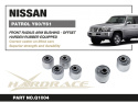 Front Radius Arm Bushing -  Axle Side Nissan Patrol, Toyota Land cruiser Hardrace